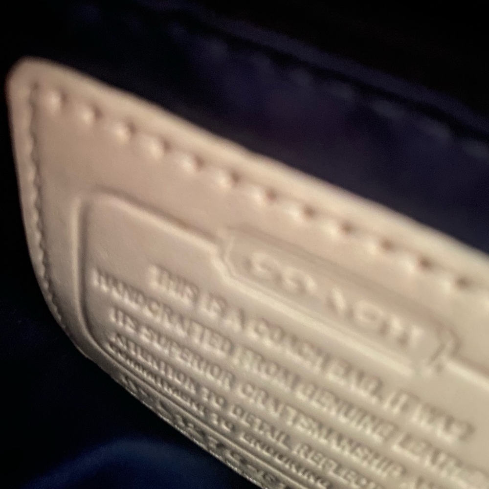 Coach white bag - good condition